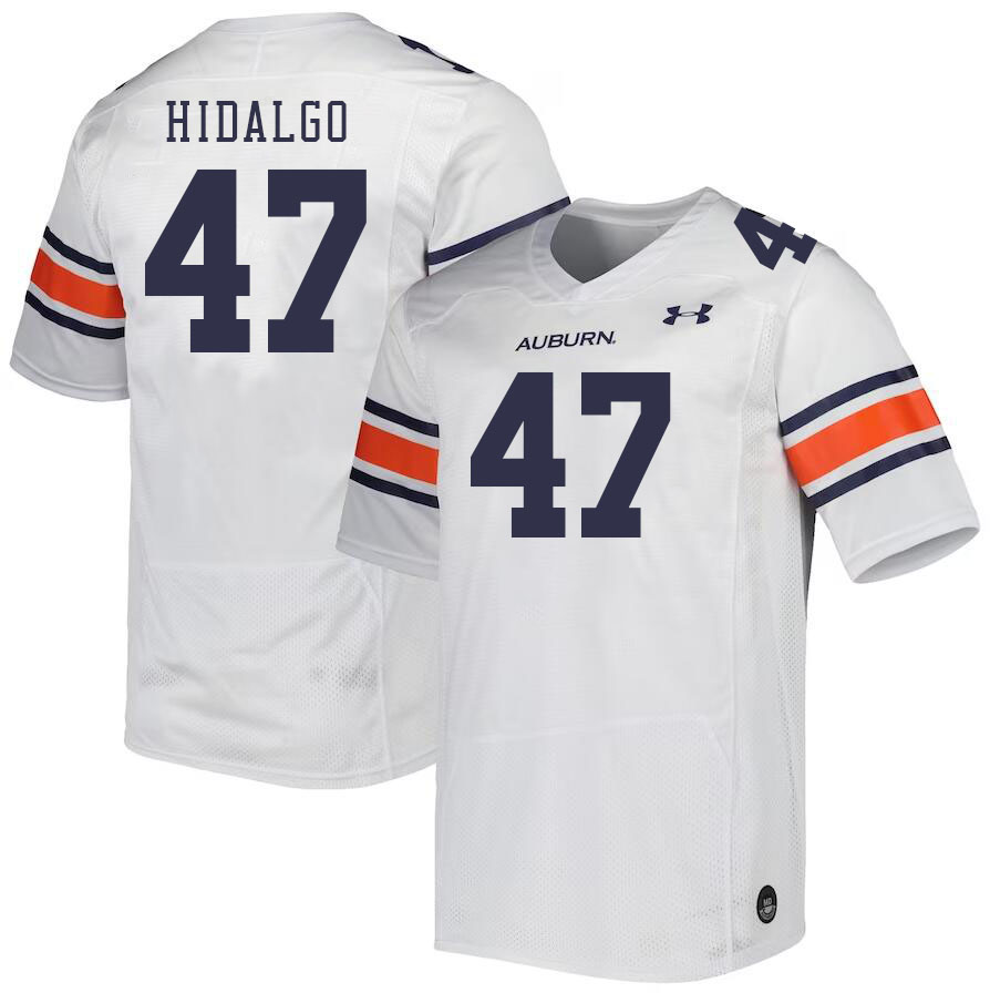 Men #47 Grant Hidalgo Auburn Tigers College Football Jerseys Stitched-White